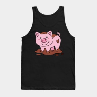 Pink Pig Happy Piglet Tank Top